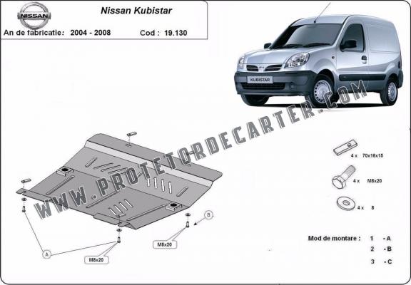 Protetor de Carter de aço Nissan Kubistar