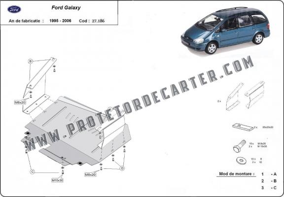 Protetor de Carter de aço Ford Galaxy 1