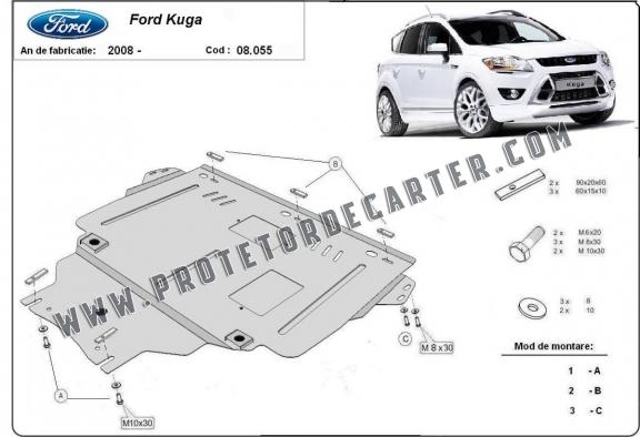 Protetor de Carter de aço Ford Kuga