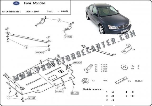 Protetor de Carter de aço Ford Mondeo 3