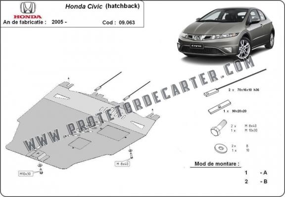 Protetor de Carter de aço Honda Civic (hayon)