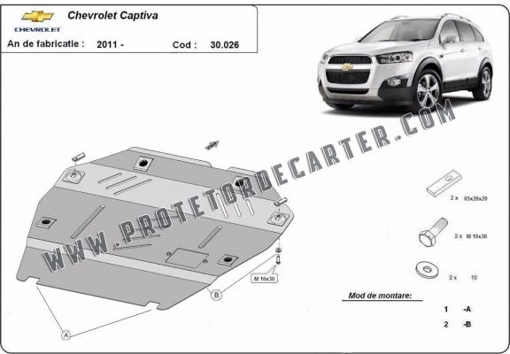 Protetor de Carter de aço Chevrolet Captiva