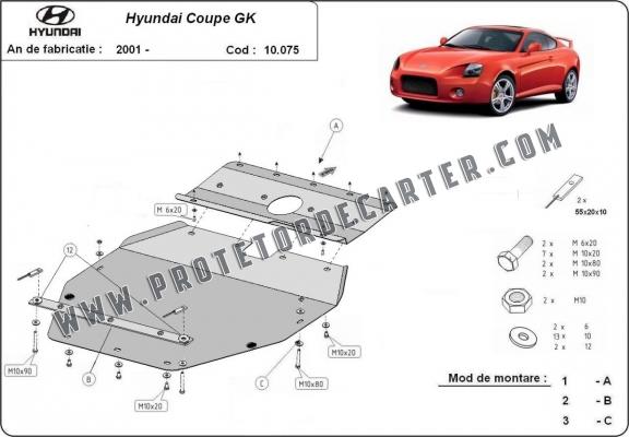 Protetor de Carter de aço Hyundai Coupé Gk