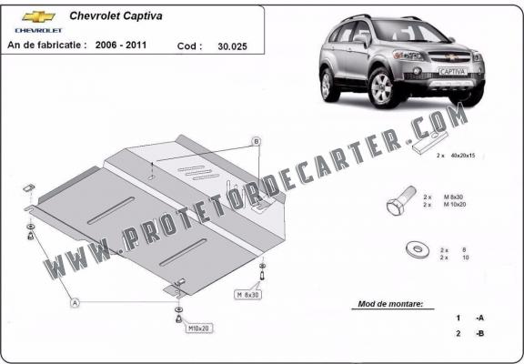 Protetor de Carter de aço Chevrolet Captiva