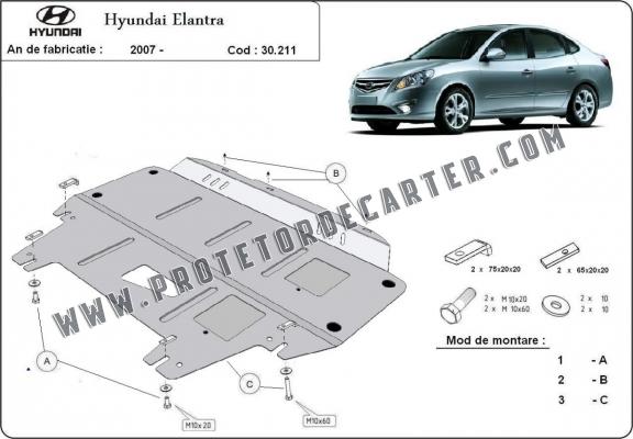 Protetor de Carter de aço Hyundai Elantra 1