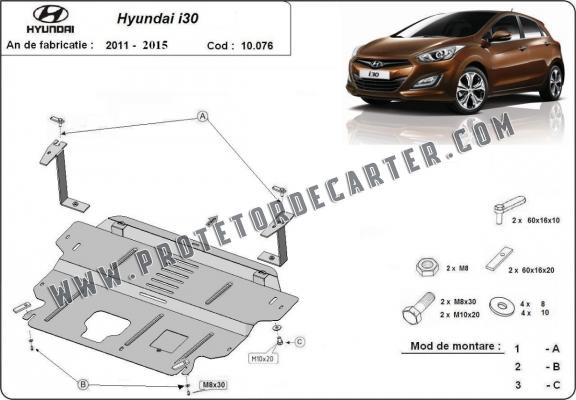 Protetor de Carter de aço Hyundai i30