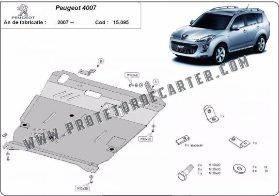 Protetor de Carter de aço Peugeot 4007