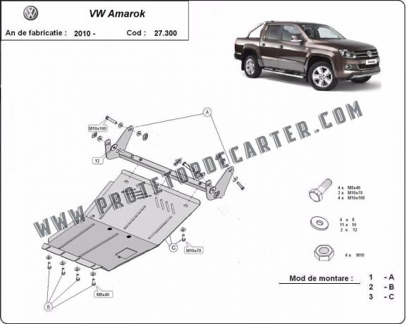 Protetor de Carter de aço Volkswagen Amarok