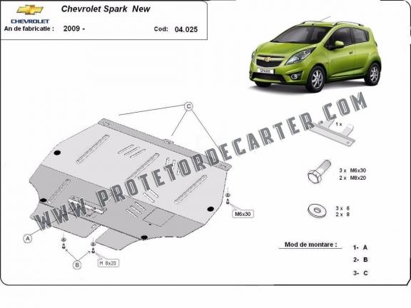 Protetor de Carter de aço Chevrolet Spark