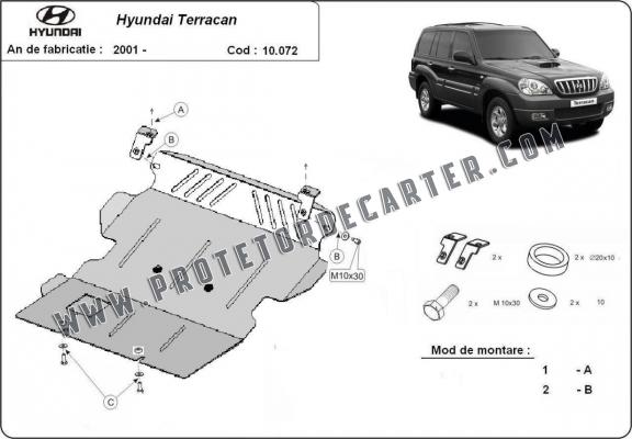 Protetor de Carter de aço Hyundai Terracan