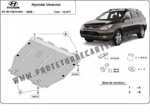 Protetor de Carter de aço Hyundai Veracruz