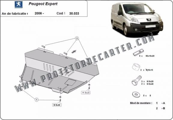 Protetor de Carter de aço Peugeot Expert