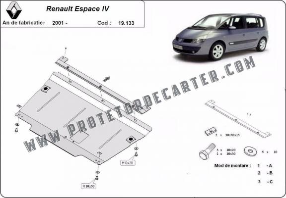 Protetor de Carter de aço Renault Espace 4