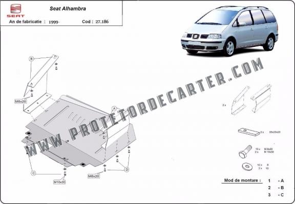 Protetor de Carter de aço Seat Alhambra