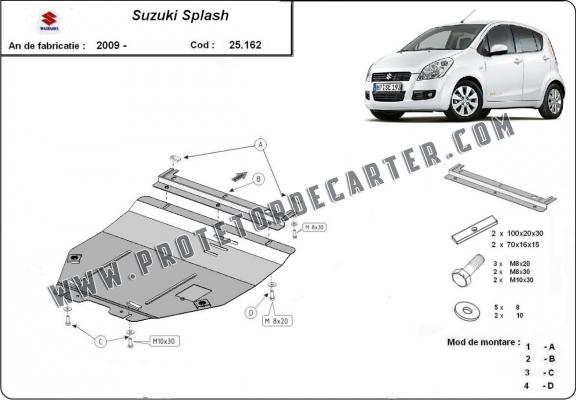 Protetor de Carter de aço Suzuki Splash an