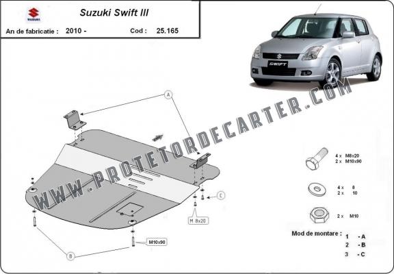 Protetor de Carter de aço Suzuki Swift 3