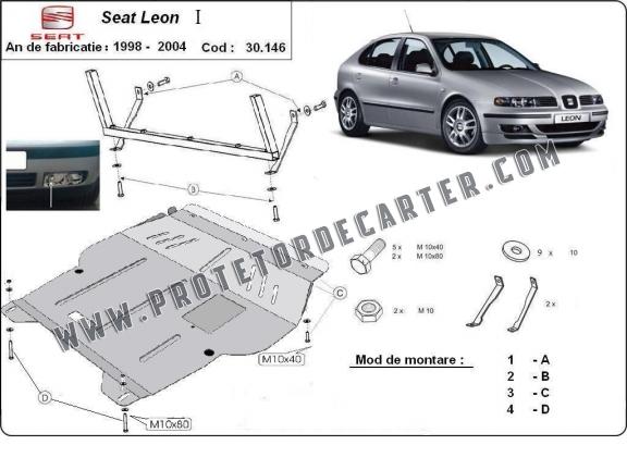 Protetor de Carter de aço Seat Leon