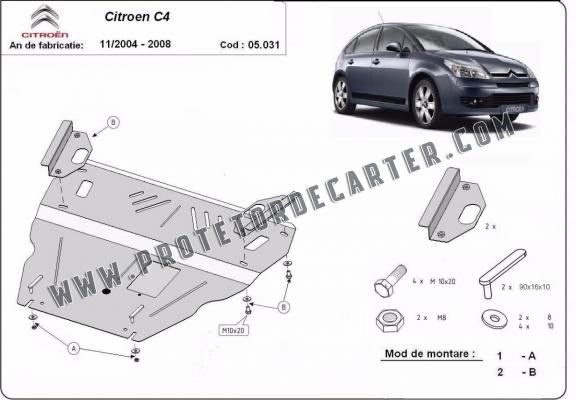 Protetor de Carter de aço Citroen C4