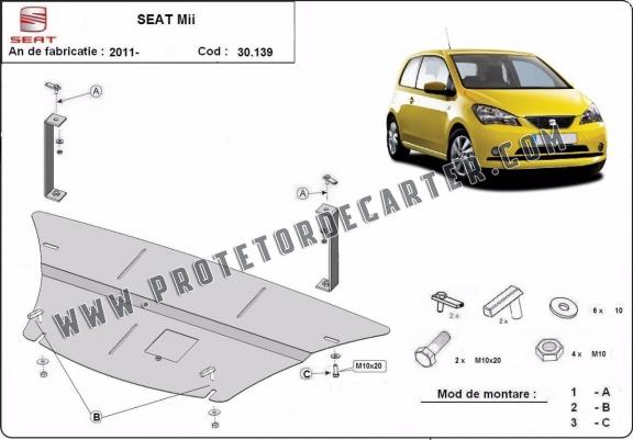 Protetor de Carter de aço Seat Mii