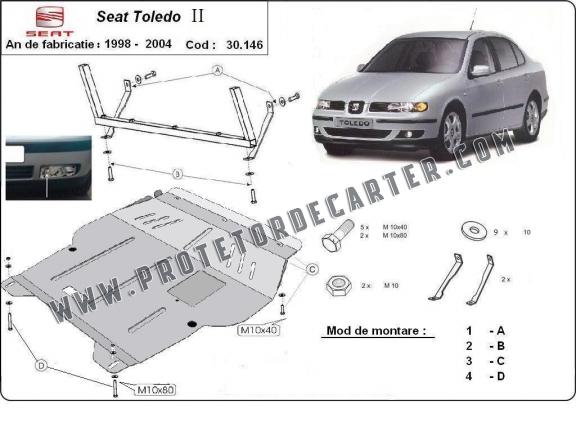 Protetor de Carter de aço Seat Toledo 2