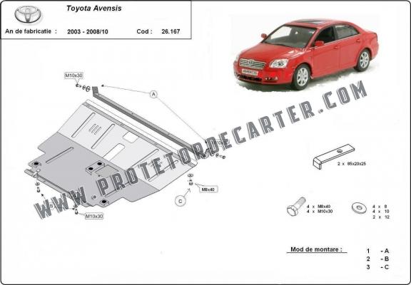 Protetor de Carter de aço Toyota Avensis