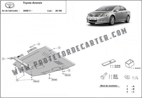 Protetor de Carter de aço Toyota Avensis