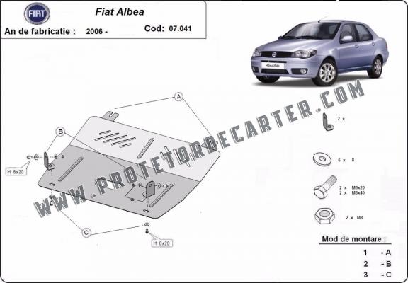 Protetor de Carter de aço Fiat Albea