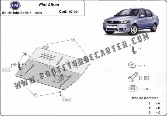 Protetor de Carter de aço Fiat Albea