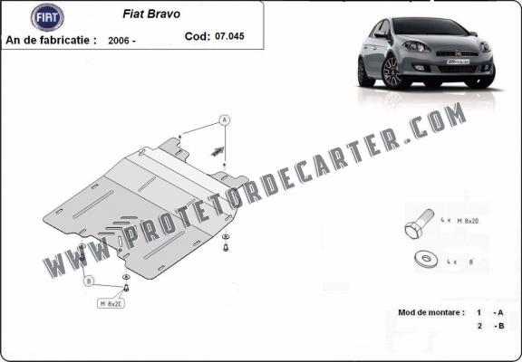 Protetor de Carter de aço Fiat Bravo