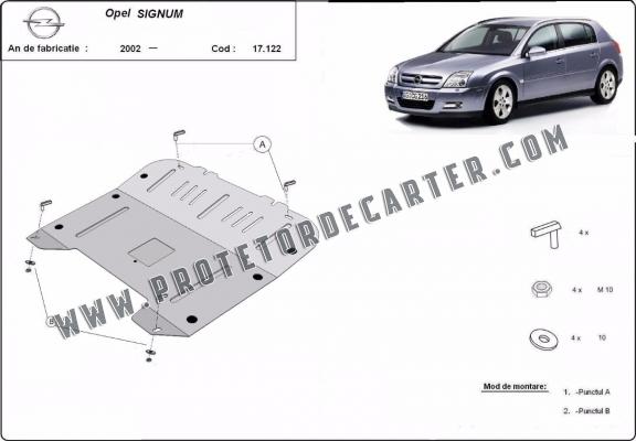 Protetor de Carter de aço Opel Signum