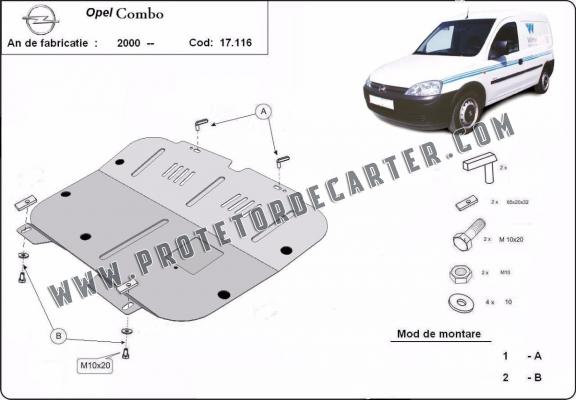 Protetor de Carter de aço Opel Combo C