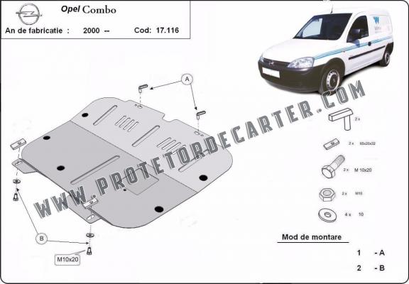 Protetor de Carter de aço Opel Combo