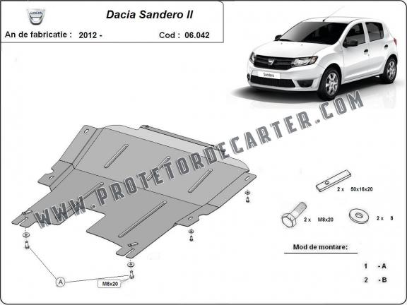 Protetor de Carter de aço Dacia Sandero 2