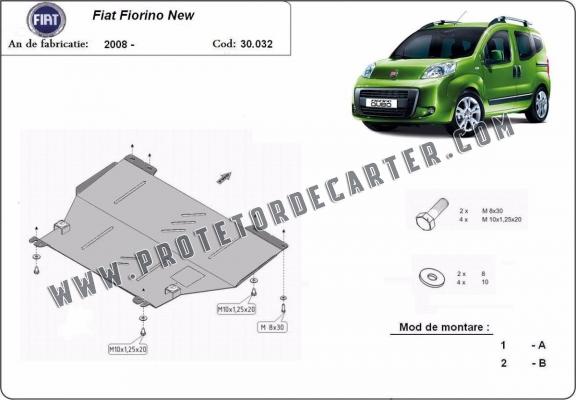 Protetor de Carter de aço Fiat Fiorino