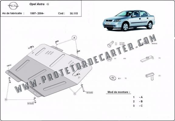 Protetor de Carter de aço Opel Astra G