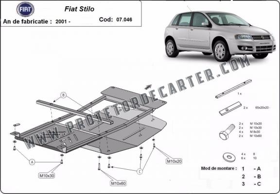 Protetor de Carter de aço Fiat Stilo