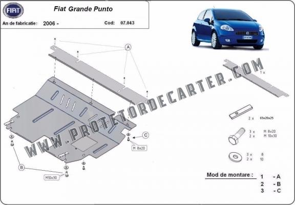 Protetor de Carter de aço Fiat Grande Punto