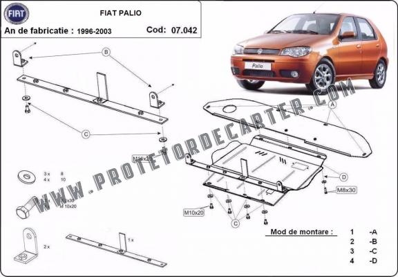 Protetor de Carter de aço Fiat Palio