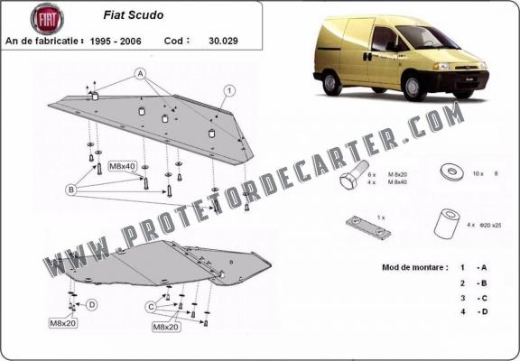 Protetor de Carter de aço Fiat Scudo