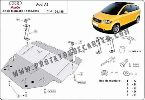 Protetor de Carter de aço Audi A2