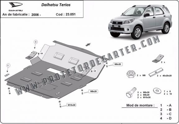 Protetor de Carter de aço Daihatsu Terios