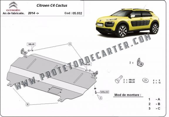 Protetor de Carter de aço Citroen C4 Cactus