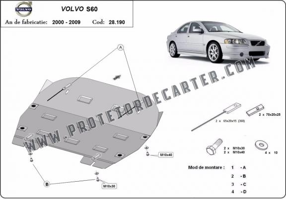 Protetor de Carter de aço Volvo S60