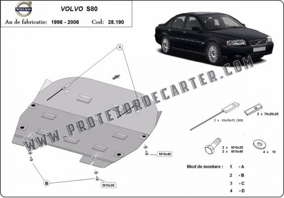 Protetor de Carter de aço Volvo S80