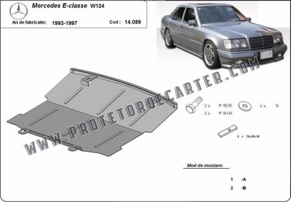 Protetor de Carter de aço Mercedes E-Classe W124