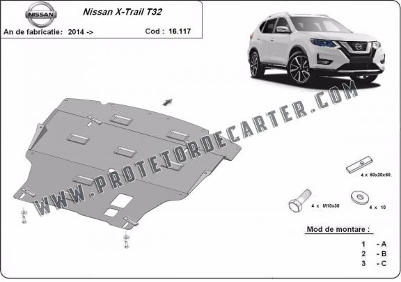 Protetor de Carter de aço Nissan X-Trail T32