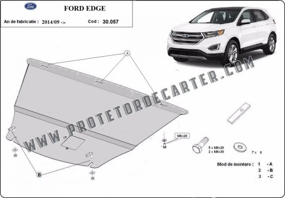 Protetor de Carter de aço Ford Edge