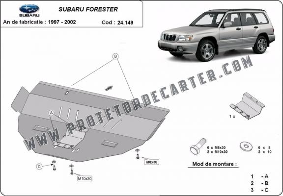 Protetor de Carter de aço Subaru Forester 1