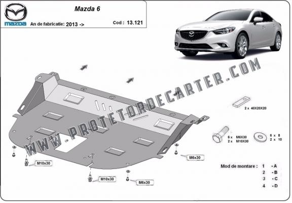 Protetor de Carter de aço Mazda 6