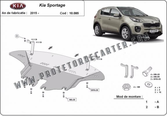 Protetor de Carter de aço Kia Sportage